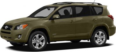 Side profile of an SUV with alloy wheels and roof rails