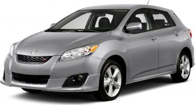 Front side view of a silver hatchback with sporty grille and alloy wheels