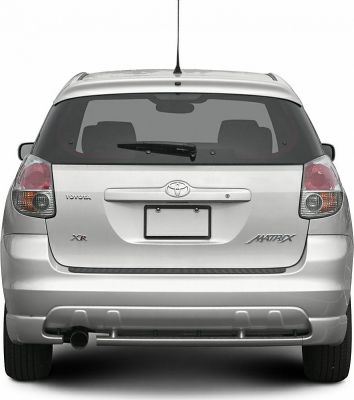 Rear view hatchback with taillights and rear window wiper