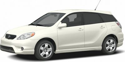 White hatchback with alloy wheels, tinted windows, front-side view