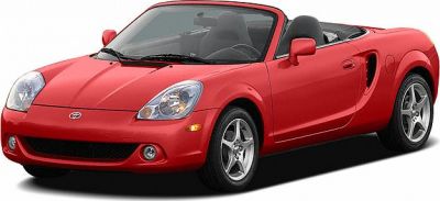 Red convertible roadster with aerodynamic design and alloy wheels