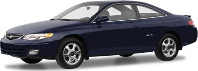 Sporty coupe with sleek side profile and alloy wheels