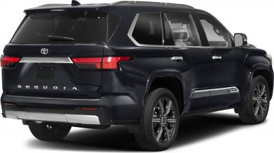 Rear and side view of a modern SUV with distinctive tail lights and alloy wheels.
