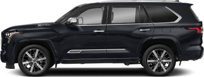 Full-size SUV side profile with alloy wheels and chrome side trim
