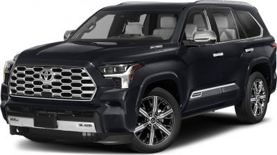 Bold hexagonal front grille and LED headlights with chrome trim on a large SUV