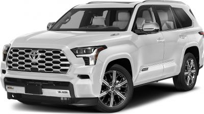 Front grille, headlights, alloy wheels white SUV