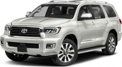 Full-size SUV with modern front grille and LED headlamps