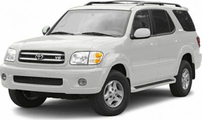 Front and side profile of SUV with V8 badge and roof rails