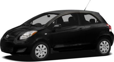Black hatchback compact car with 5 doors and aerodynamic design