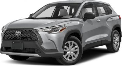 Modern compact SUV with bold grille and sleek headlights
