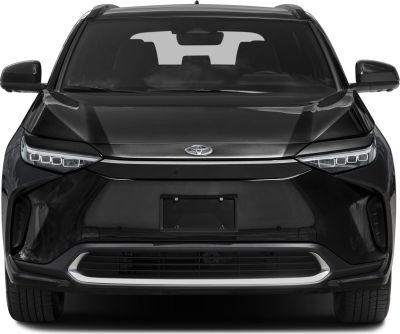 Front view with sleek LED headlights and aerodynamic bumper design
