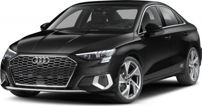 Front view with hexagonal grille and LED headlights