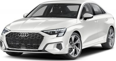 Hexagonal front grille and LED headlights with alloy wheels on sedan