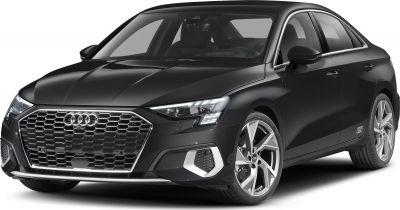 Front view showing honeycomb grille, LED headlights, and alloy wheels