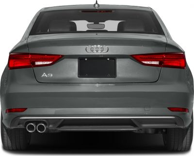 Rear view with LED tail lights and dual exhaust pipes