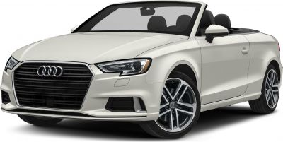 Front grille and headlight design of a convertible