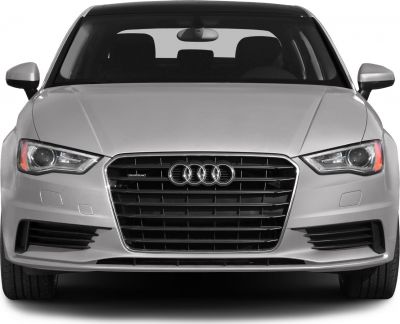 Front view showing headlights, grille, and bumper design