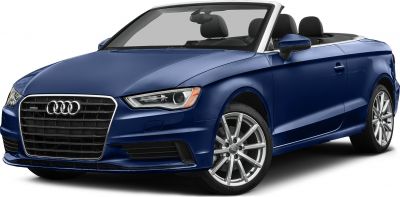 Convertible car with modern grille and alloy wheels