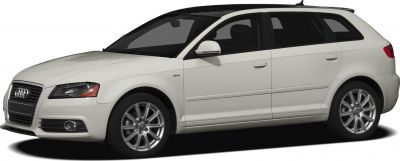 White hatchback showing side profile with alloy wheels