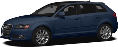 Blue hatchback with alloy wheels and modern headlights