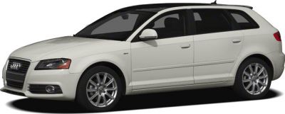 White hatchback with alloy wheels and tinted windows
