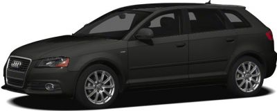 Black hatchback with alloy wheels and side profile