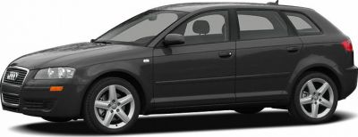 Side profile of compact hatchback with alloy wheels.