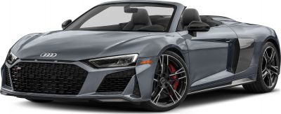 Close-up of the front and side with V10 badge and alloy wheel