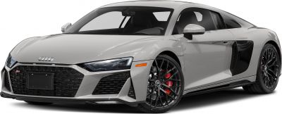 Sharp headlights, honeycomb grille, black alloy wheels with red brake calipers