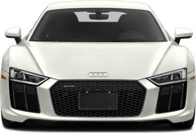 Front view with hexagonal grille and LED headlights