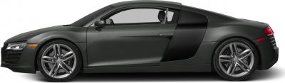 Side profile with sleek contour and distinct alloy wheels