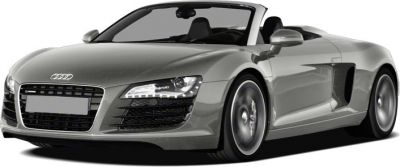 Convertible sports car front and side with LED headlights and alloy wheels