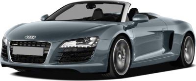 Convertible luxury sports car with V10 engine and aerodynamic design