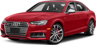Red sedan with alloy wheels and LED headlights, V6T badge