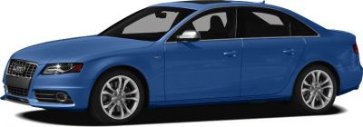 Blue 4-door sporty sedan with alloy wheels and front grille.
