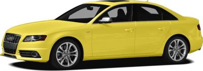 Yellow four-door sedan showing front side profile and wheels