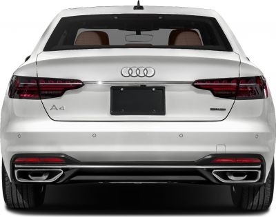 LED tail lights, quattro badge, dual exhaust tips, rear license plate area