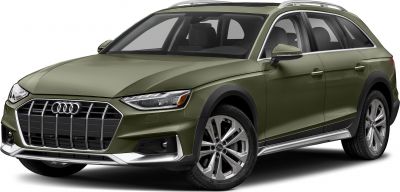 Bold front grille and rugged wagon design with black cladding and roof rails