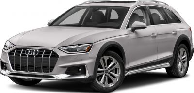 Silver wagon with distinctive front grille and LED headlights