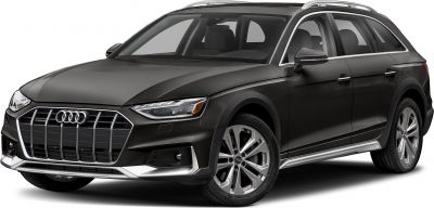 Hexagonal grille and alloy wheels on black mid-size luxury wagon