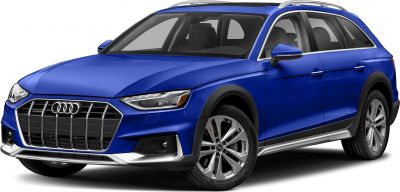 Luxury crossover with LED headlights and prominent front grille.