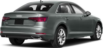Rear-side view with LED tail lights and dual exhaust outlets