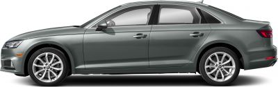 Side profile view highlighting sedan body and alloy wheels