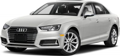 Front side view showcasing LED headlights and signature grille of modern sedan