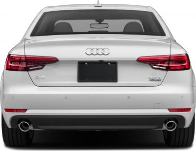 Audi A4 rear with dual exhaust and LED tail lights