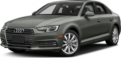 Front side view of a sedan with LED headlights and alloy wheels