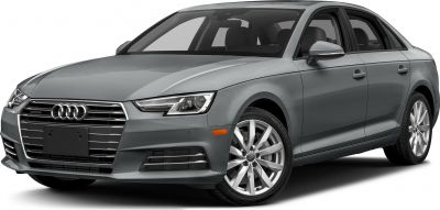 Front exterior with sharp headlights and alloy wheels in silver grey