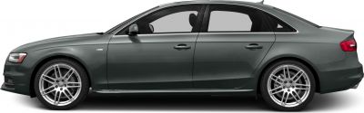 Side profile of a sedan featuring sporty alloy wheels and sleek door design