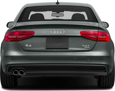 Rear view with dual exhaust pipes and distinct tail lights.