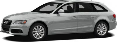 Silver Audi A4 Avant B8 8K facelift wagon side profile